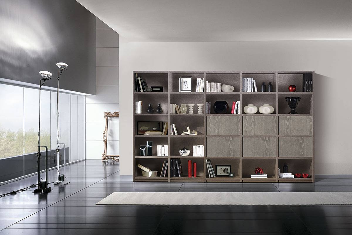 PACINI&CAPPELINI進(jìn)口客廳現(xiàn)代極簡(jiǎn)輕奢書柜 藝術(shù)與功能的完美融合